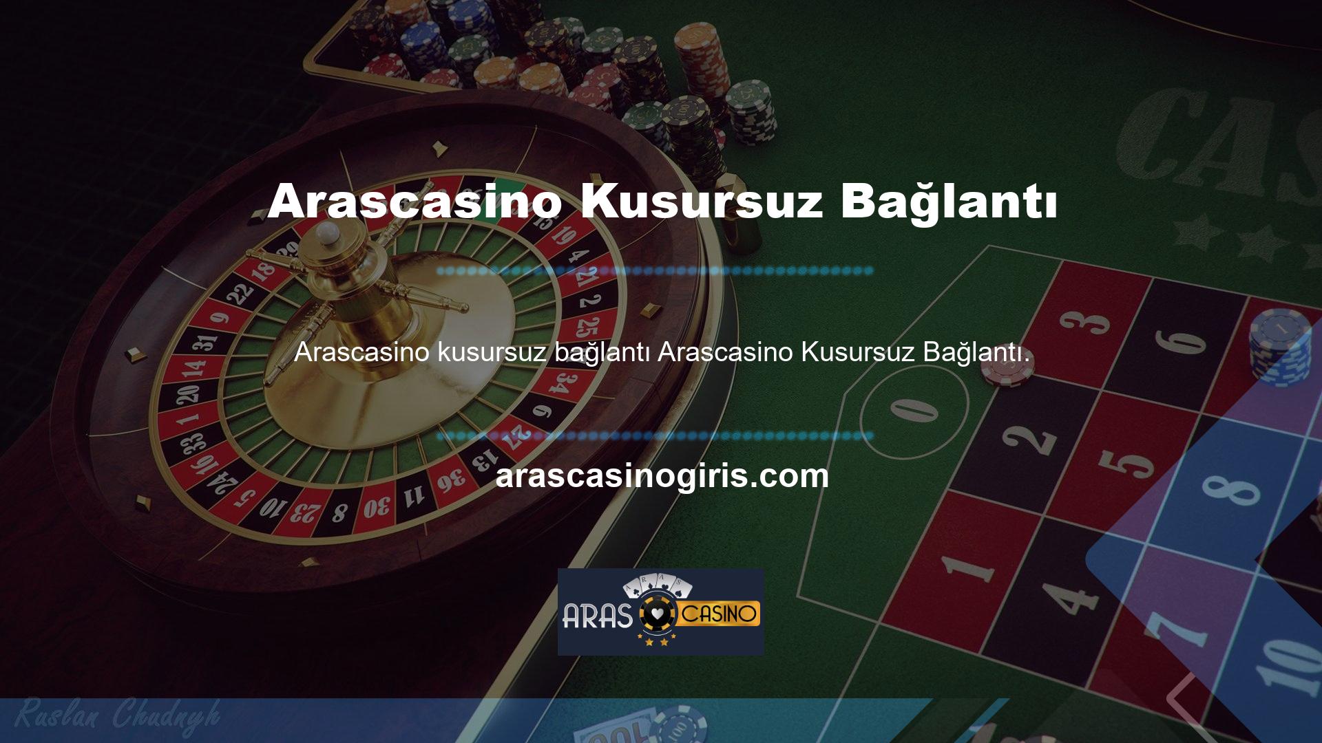 Giriş, Arascasino sağlam yapısı ile dikkate değer bir yerdir